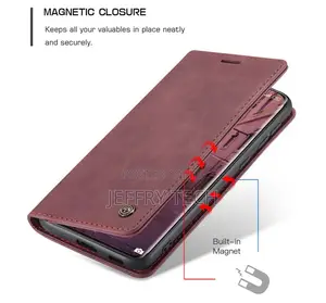 Caseme Xiaomi Mi 11 Retro Flip Leather Wallet Case Red