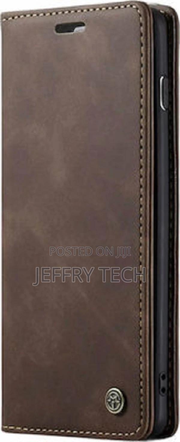 Wallet Protective Leather Case for Redmi Note 10 PRO Brown - - thumbnail 2