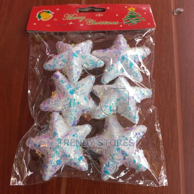6pcs Snow White Stars Chritmas Decoration