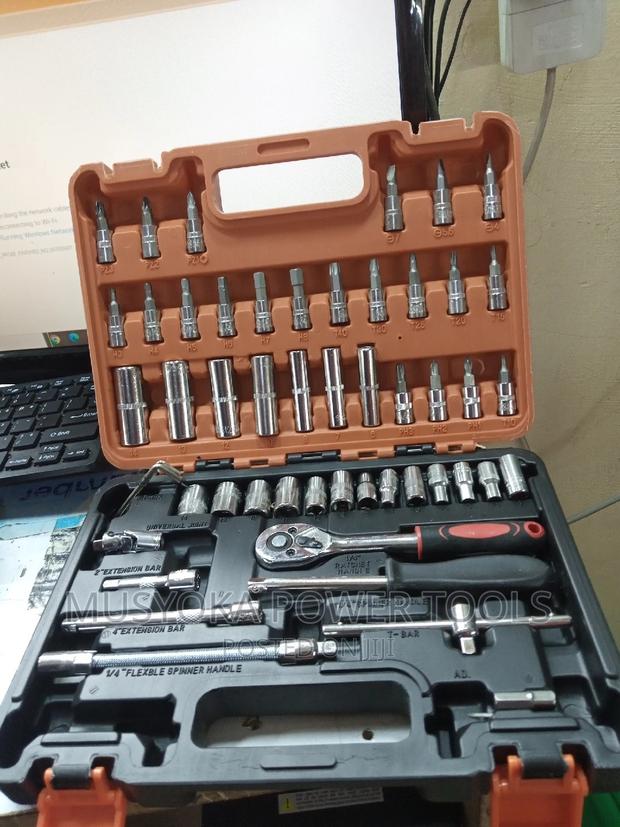 53 Pieces Tool Box Deep Socket Wrench - thumbnail 2