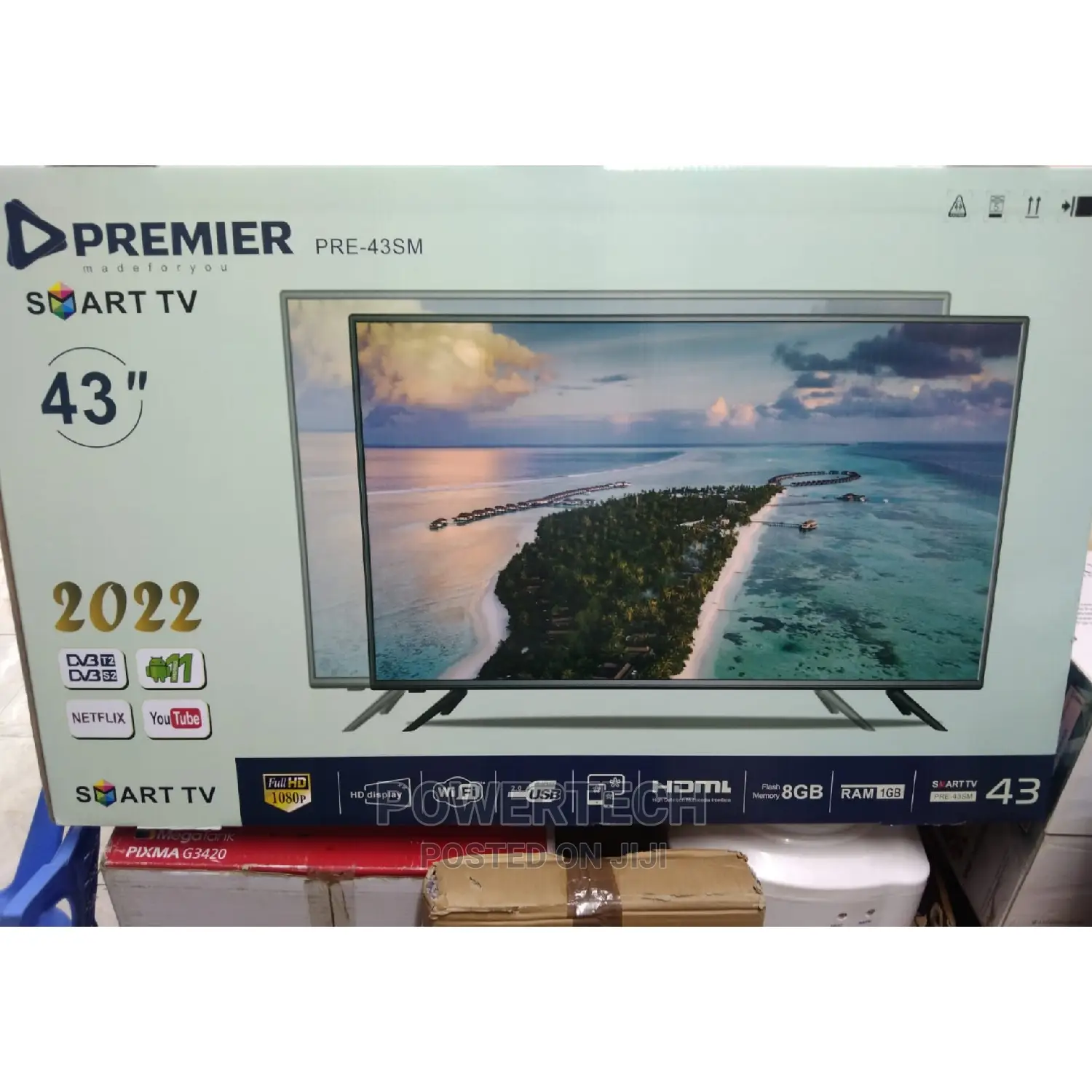 Premier 43 Inches Smart Android Tv*