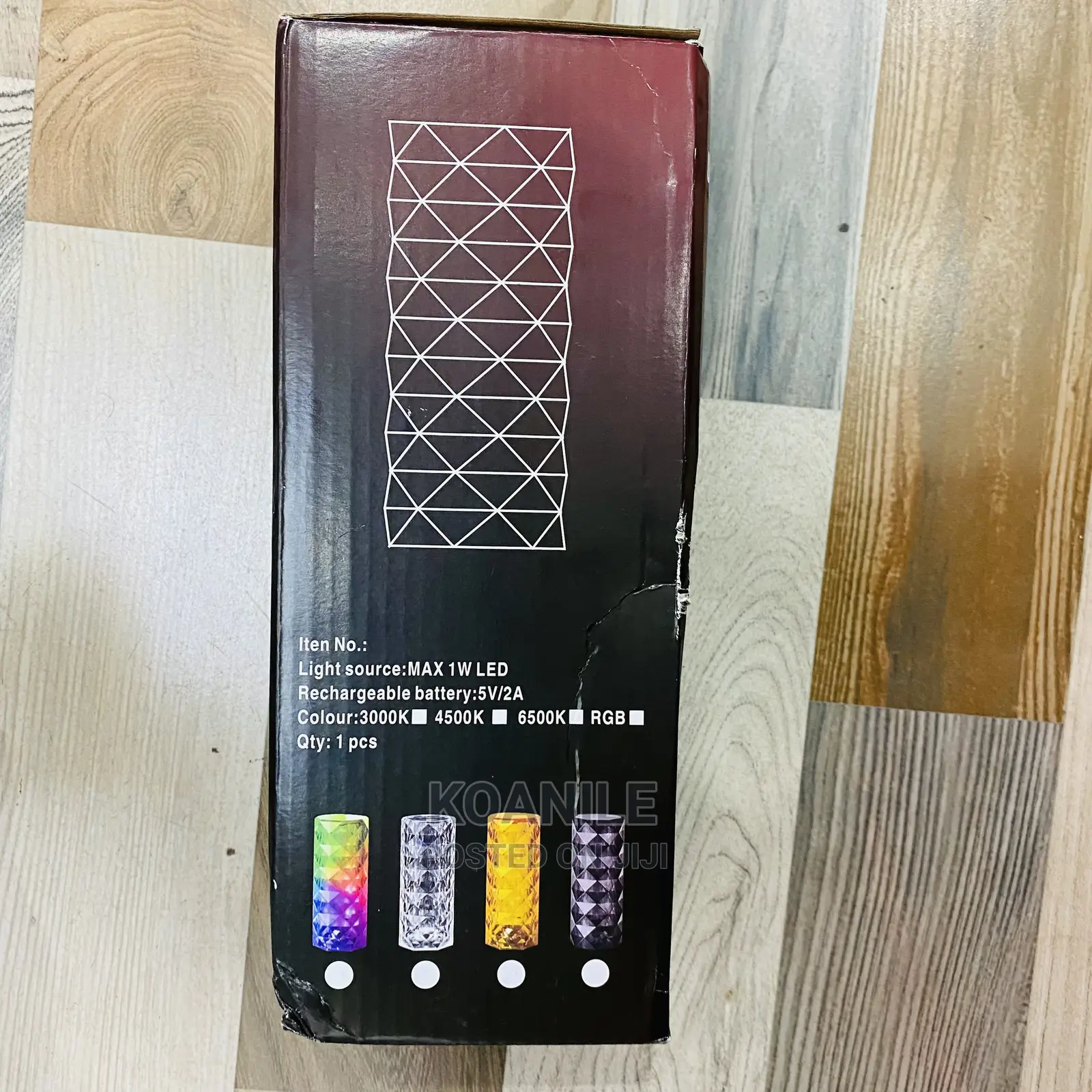Rose Diamond Table Lamp USB Charging Touch Lamp