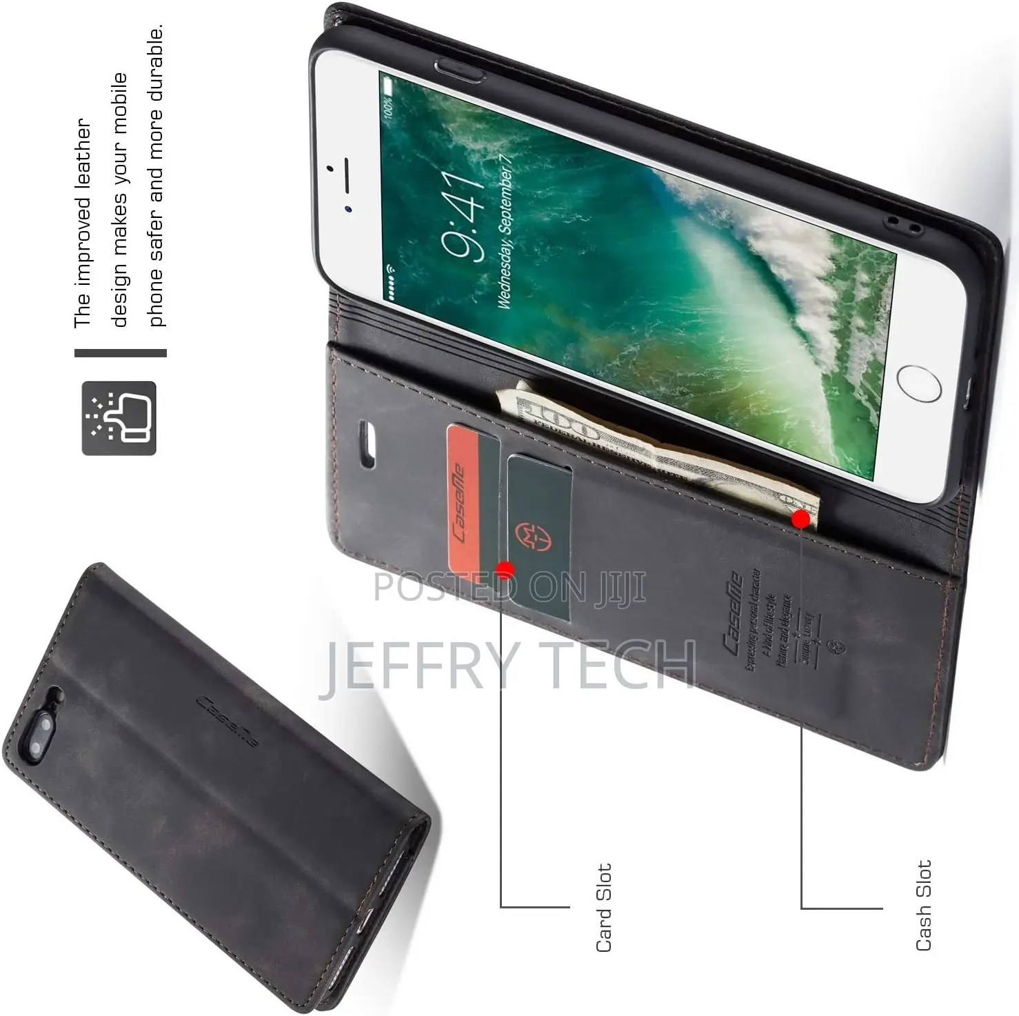 QLTYPRI Case for iPhone 6 Plus 6S Plus, Vintage PU Leather W