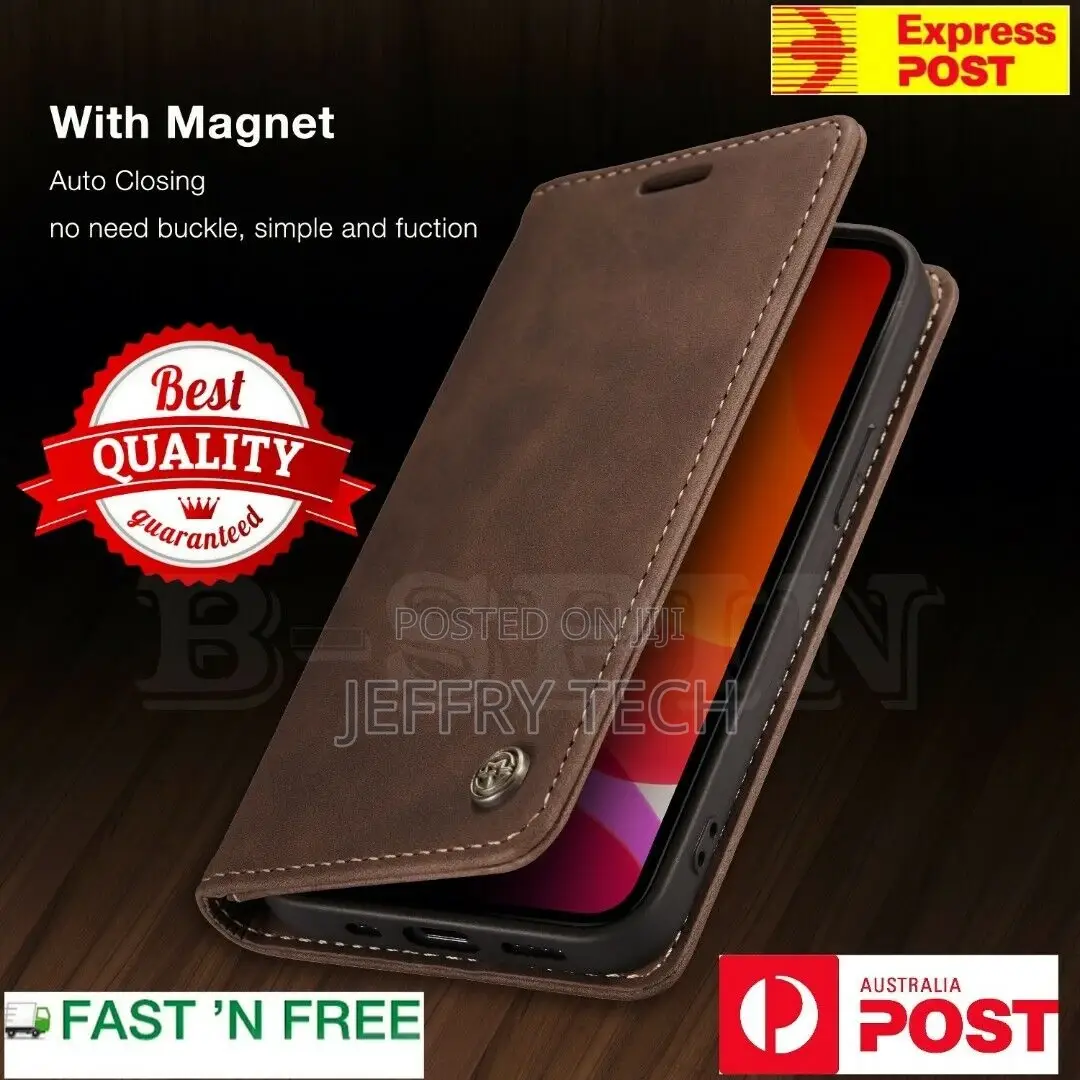 Flip Leather Wallet Case Shockproof for Apple iPhone XR