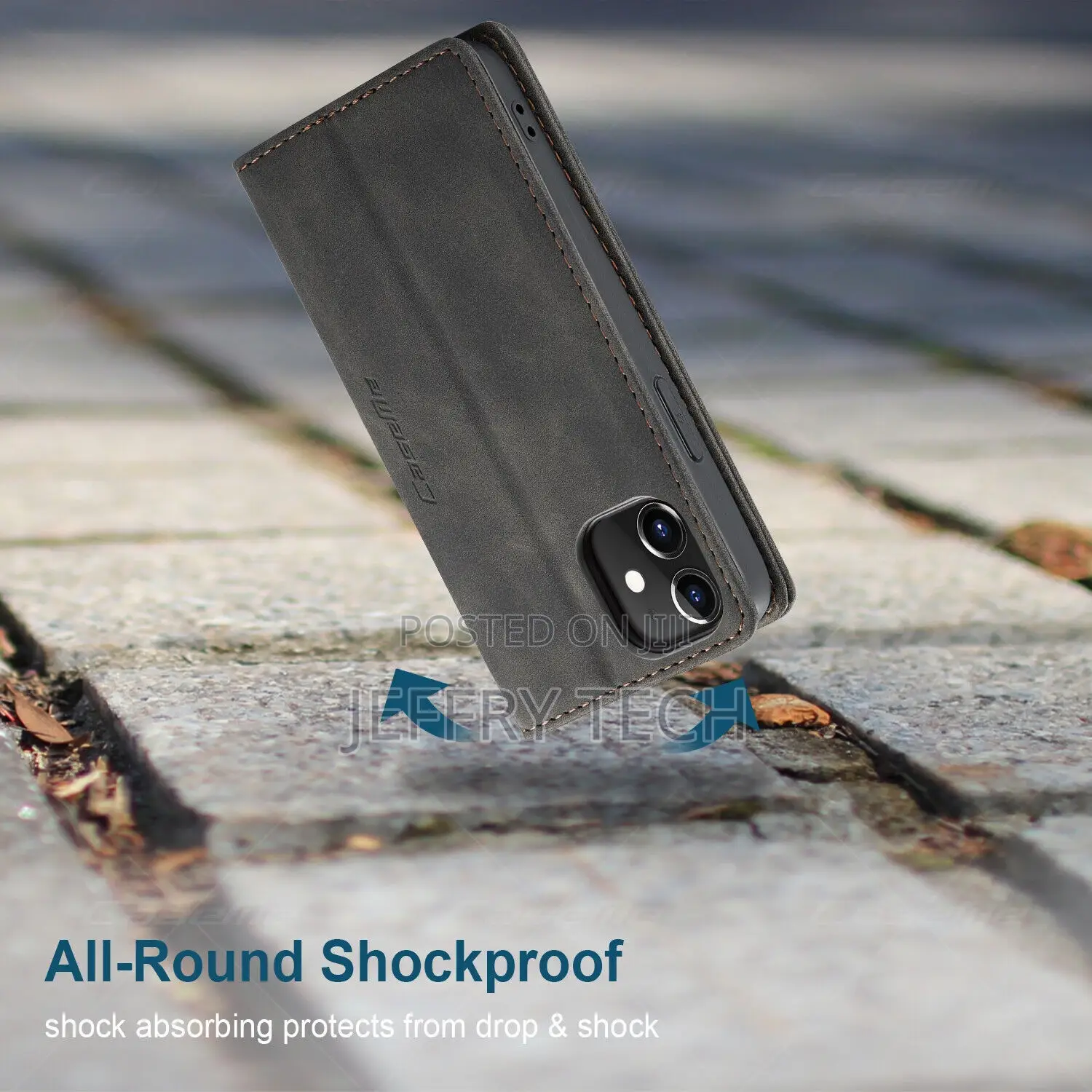 For iPhone 12 Pro Magnetic Leather Flip Card Wallet
