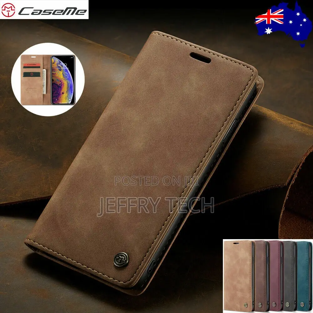 Caseme Magnetic Leather Walletcase iPhone 14