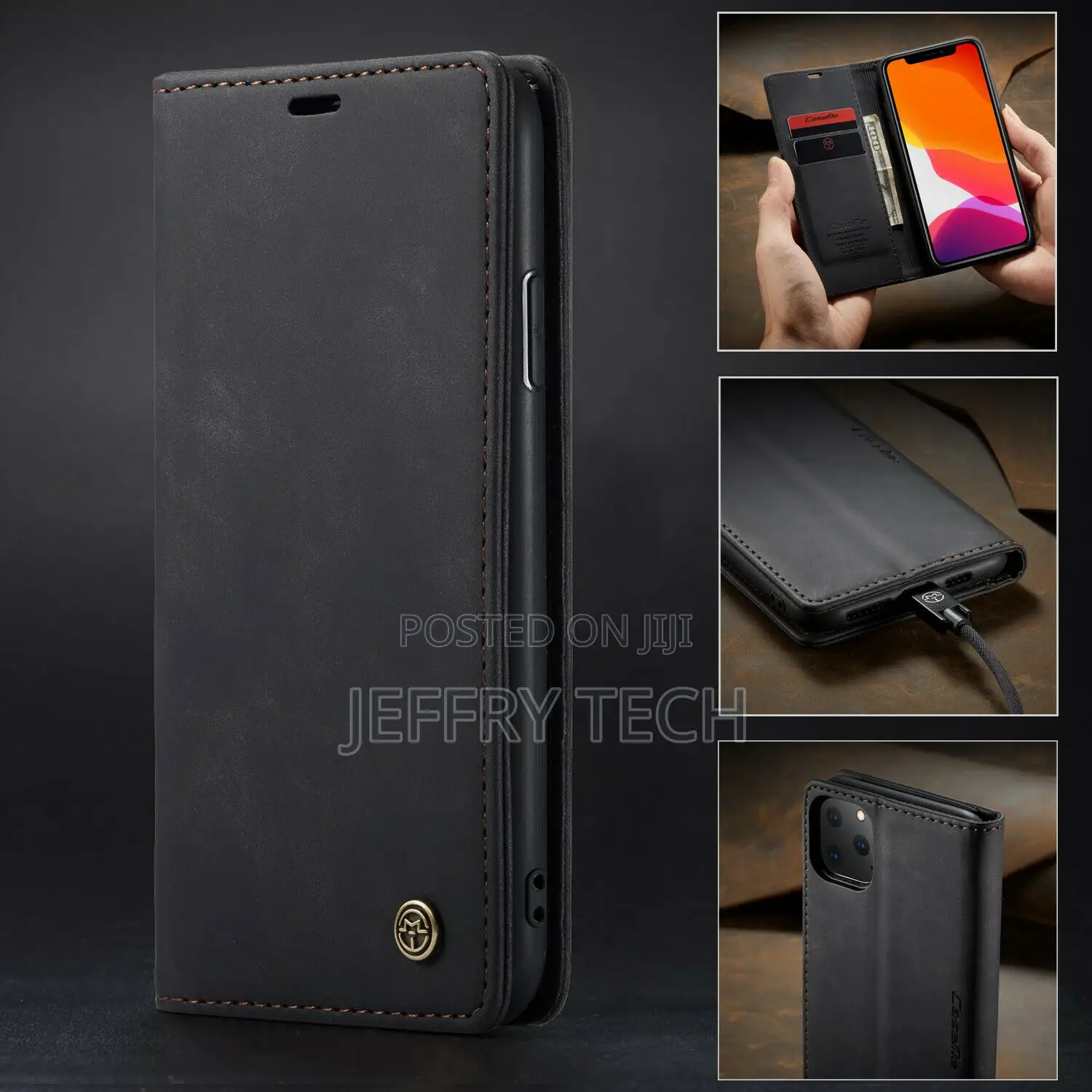 Caseme Magnetic Leather Walletcase iPhone 14