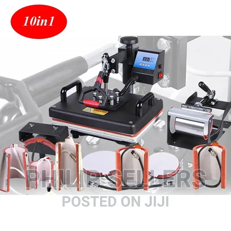 Heat Press Machine 8 in 1 Combo Set