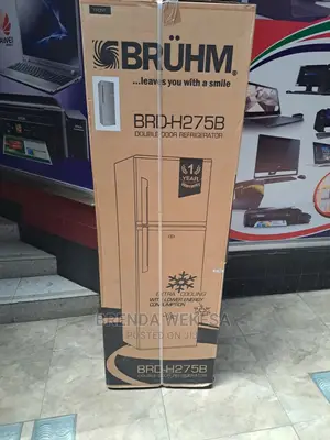Bruhm BRD-275B Double Door Fridge, 275L