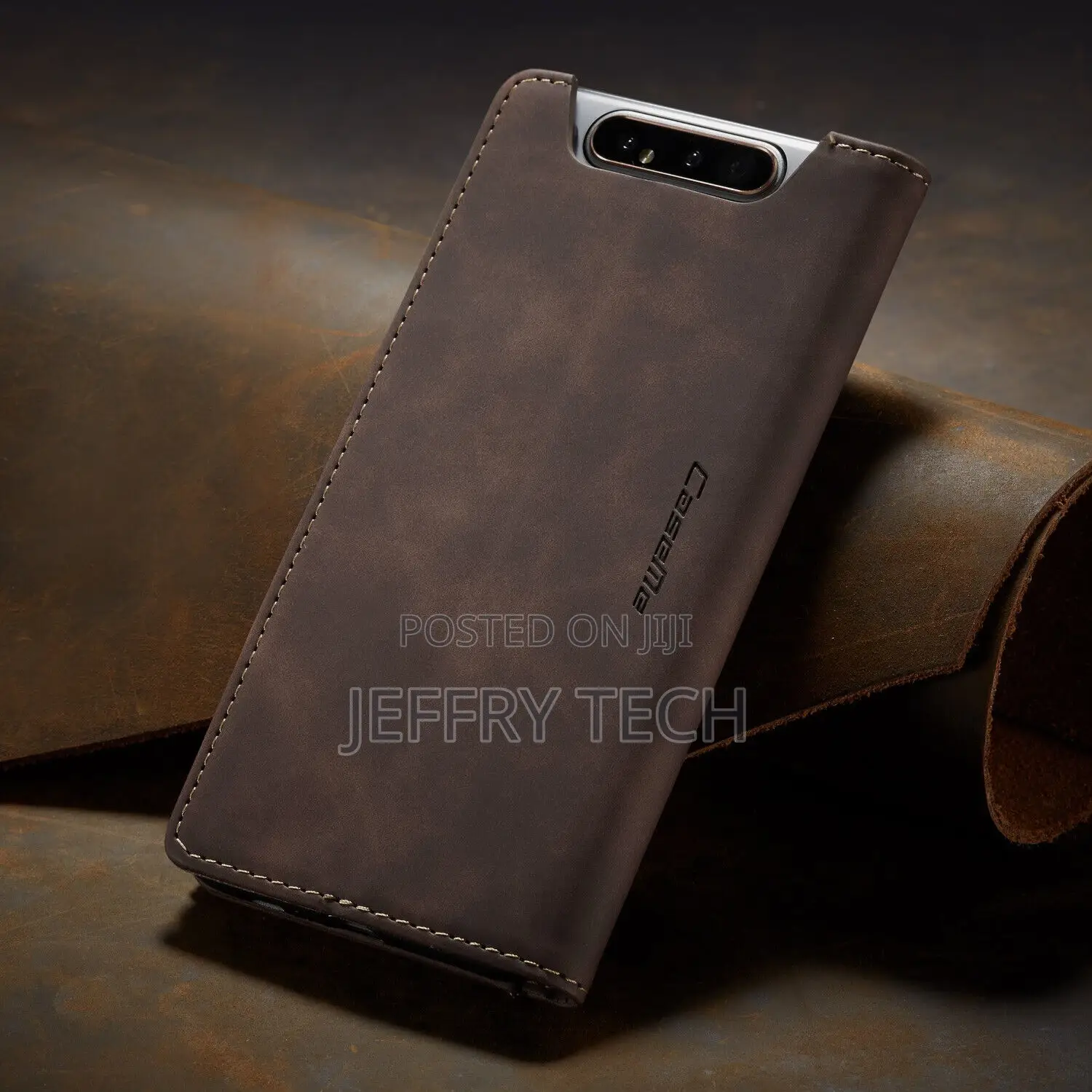 Caseme for Samsung Galaxy A80 Case Leather Magnetic Wall