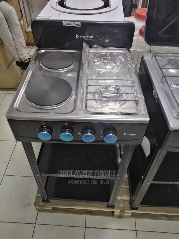2gas+2 Electric Table Top Cooker With Stand - main view
