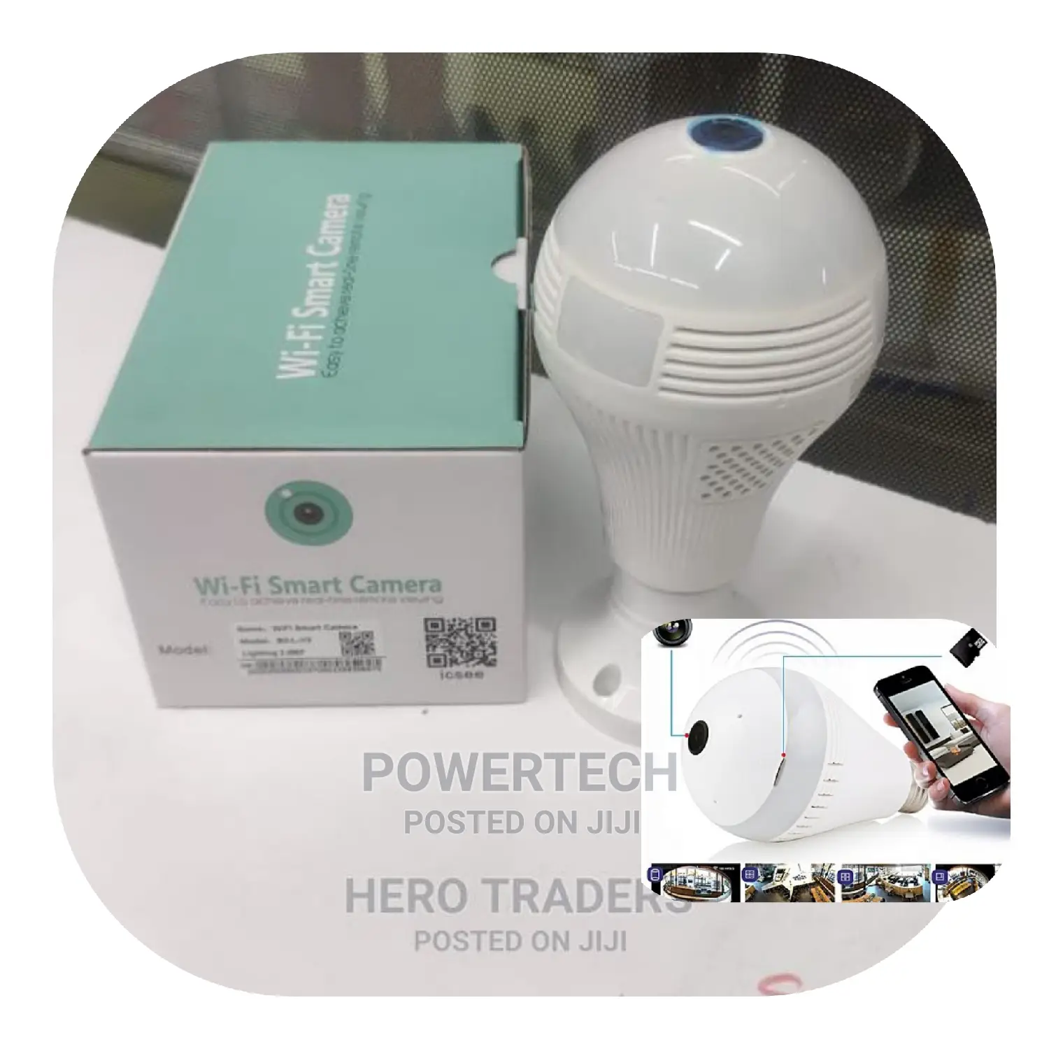 Home Security Wifi Bulb Camera-Fisheye Camera