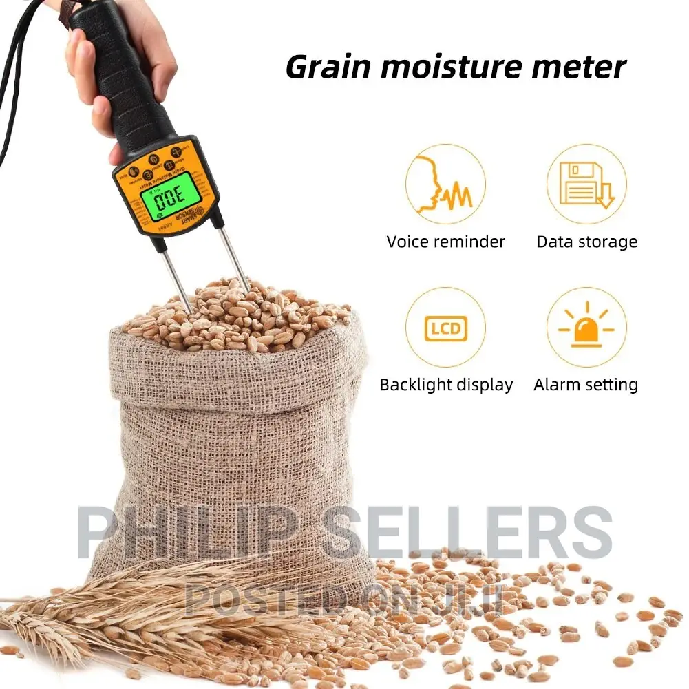 AR991 Grain Moisture Meter Digital Tester Hygrometer LCD Dis