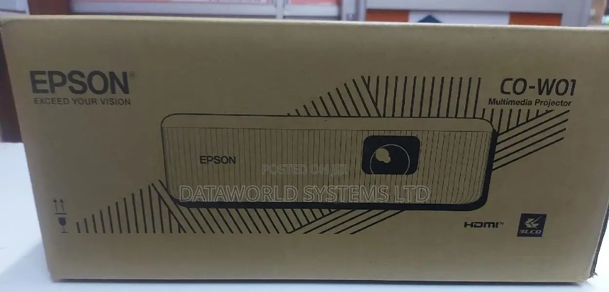 Epson CO-W01 Projector 3LCD Technology, WXGA
