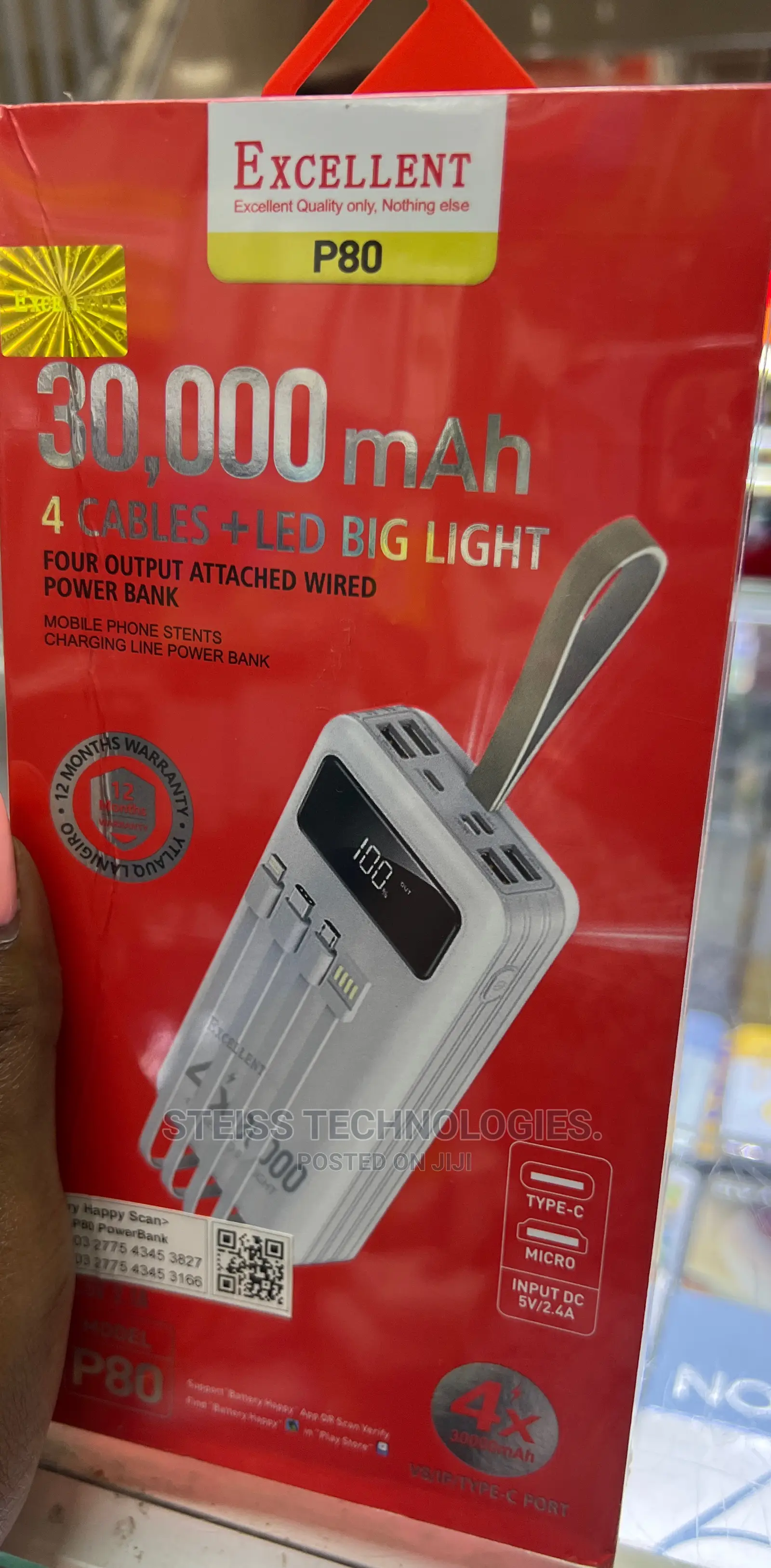 30000mah Excellent Powerbank.