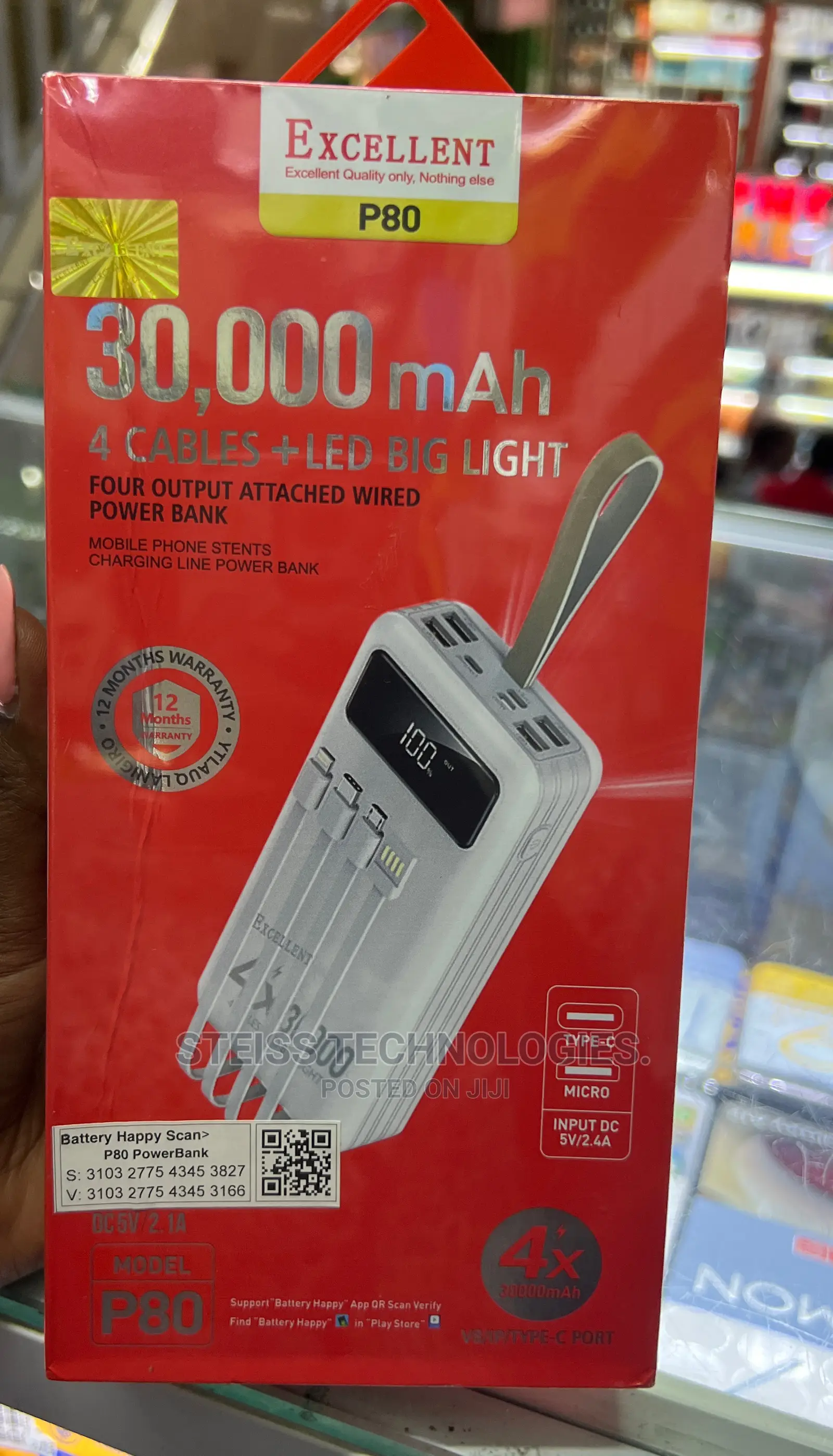 30000mah Excellent Powerbank.