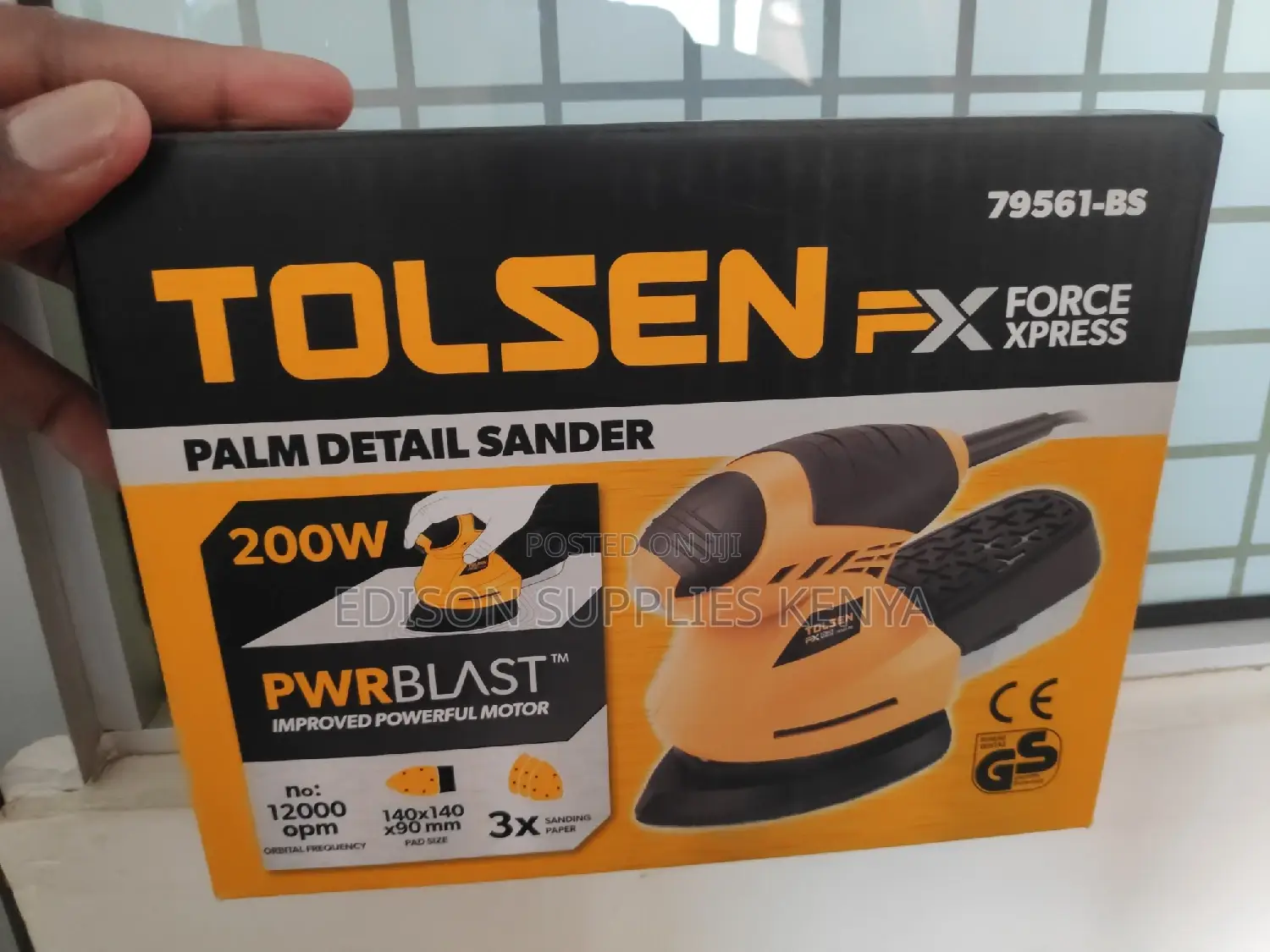 Palm Detail Sander Tolsen Sander 200W + Free Sanding Pads