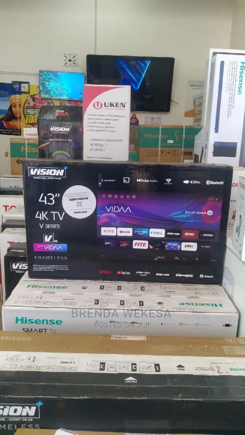 Vision Plus 43′′ Frameless V+ Os Smart Tv (Vp8843kv) -