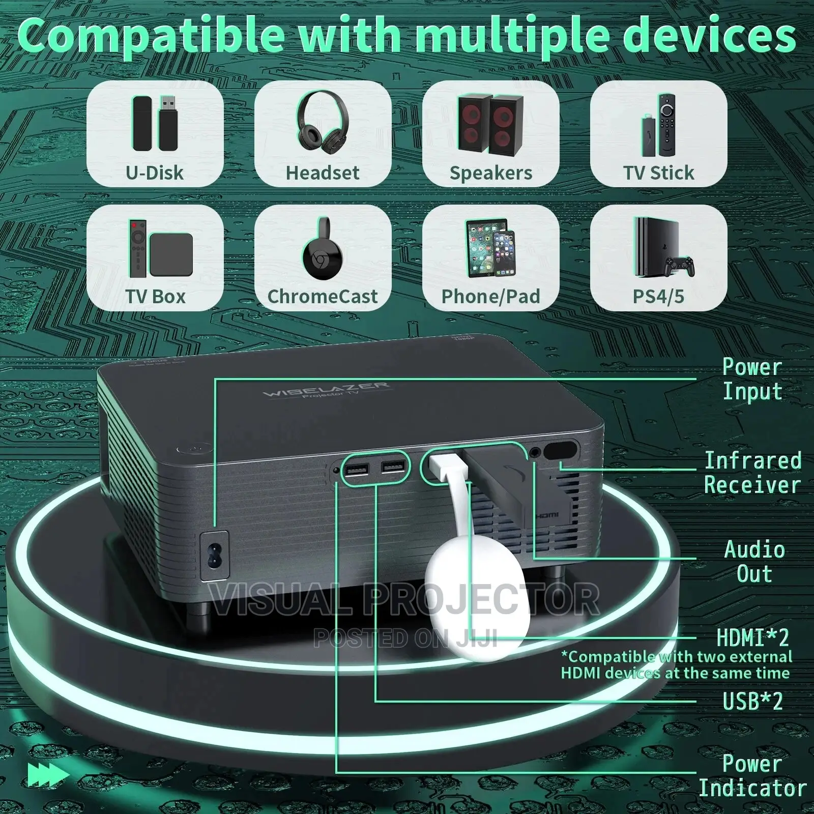 WISELAZER X5 Android Projector