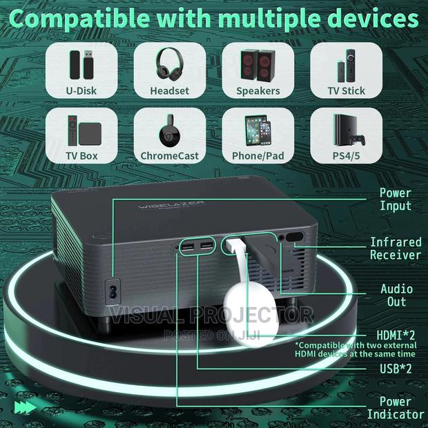WISELAZER X5 Android Projector - thumbnail 4