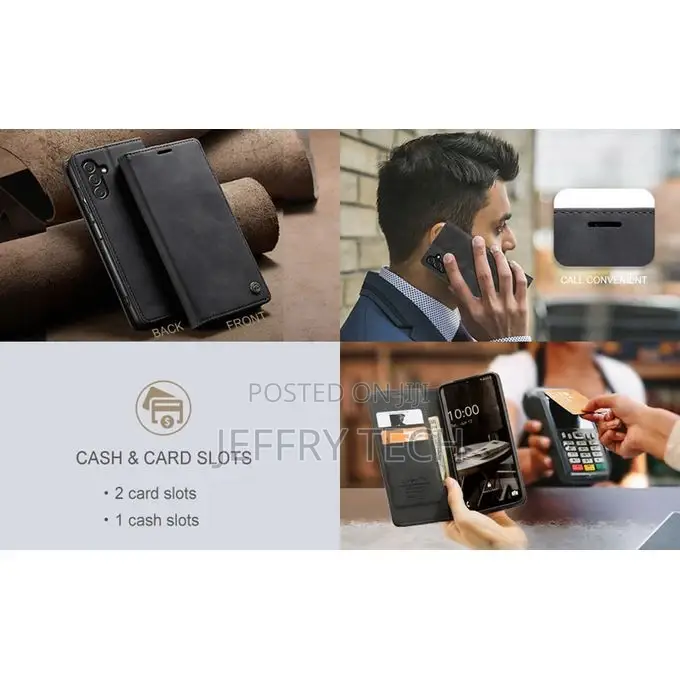 Caseme Flip Leather Wallet Case for Samsung A13 5G