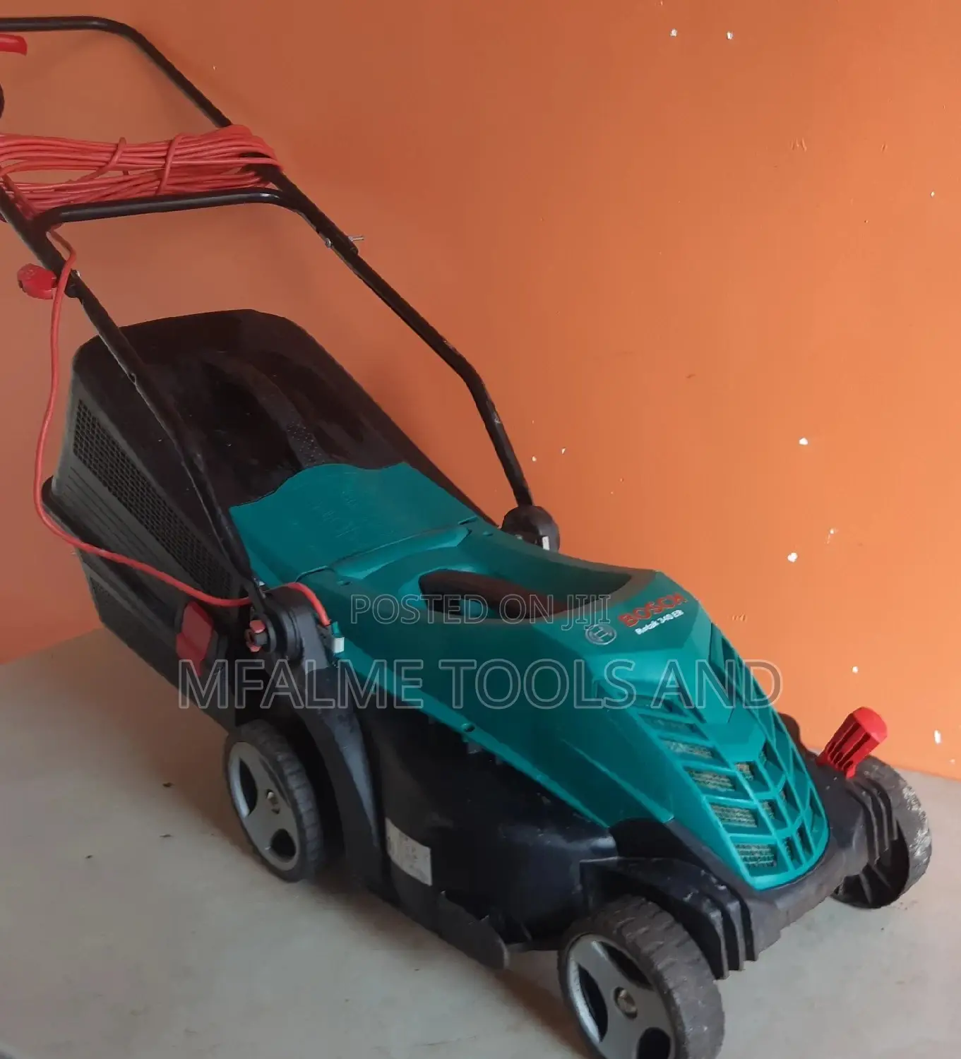 Lawnmower Bosch Electric Propelled 240v 15m Cable Ex-Uk