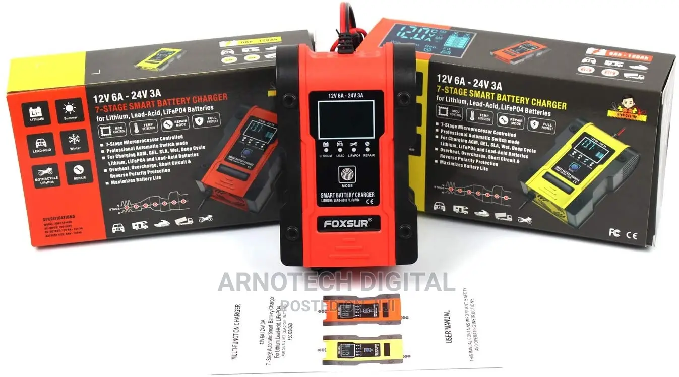 Lithium Lead Acid 12/24v Universal Battery Charger