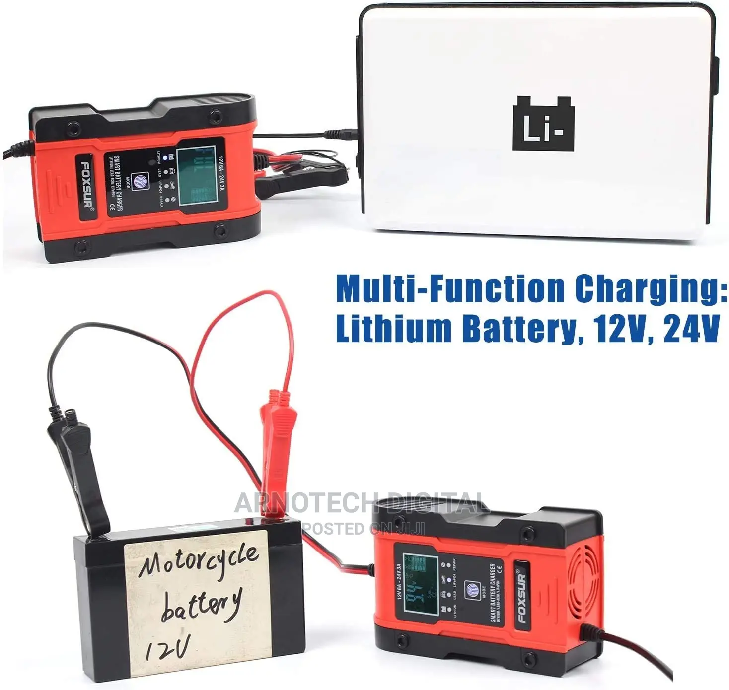Lithium Lead Acid 12/24v Universal Battery Charger