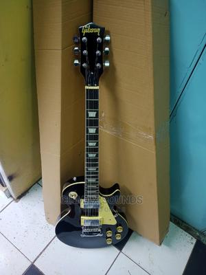 Gibsony Electric Guitar Black - main view