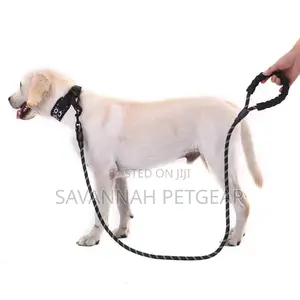 Reflective Rope Dog Leash With Padded Handle