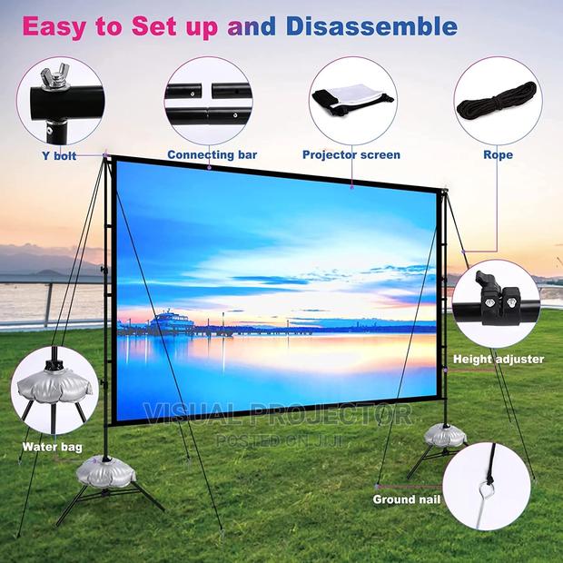 Projector Screen 120" and Stand - thumbnail 3
