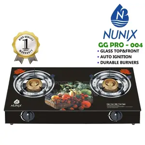 Nunix 2 Burner Glass Top Cooker