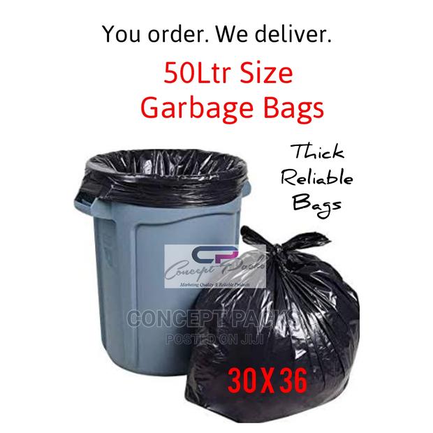 50pcs 30 X 36 Garbage Bags/ Refuse Trash Bin Bags