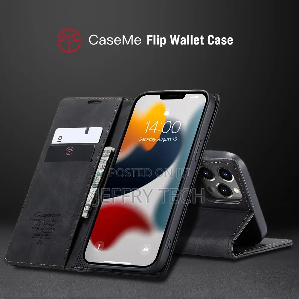 iPhone 14 CASEME OEM Business Style Multi-Functional Wallet