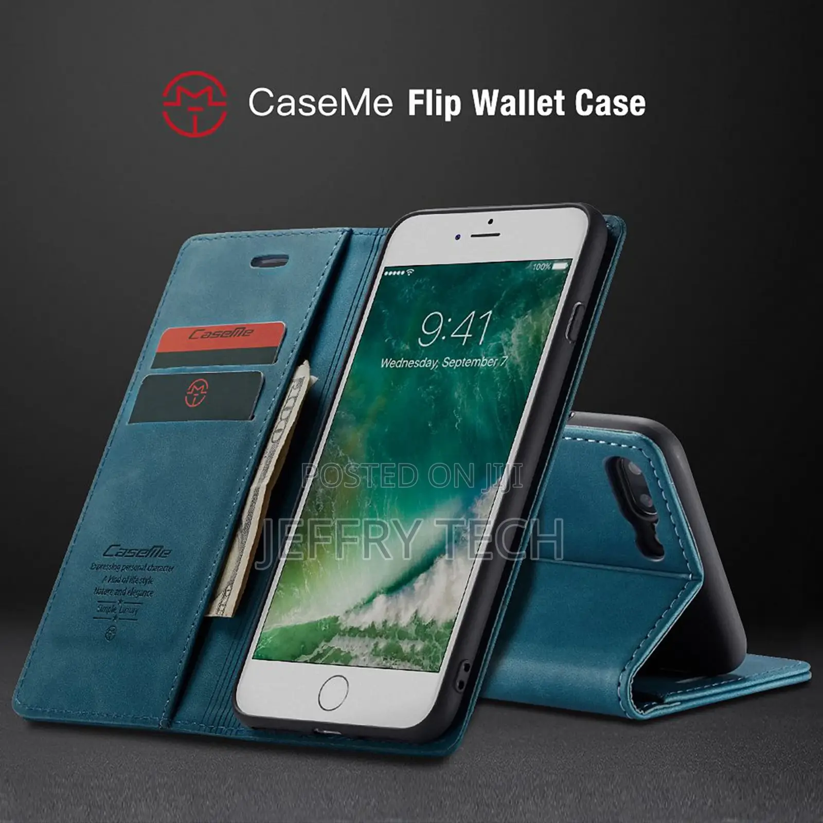Flip Folio Stand Protective Cover for Apple iPhone 8 Plus/7