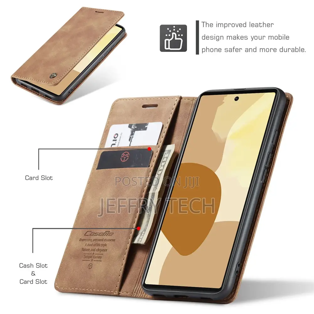 Caseme Magnetic Flip Leather Phone Case iPhone 14