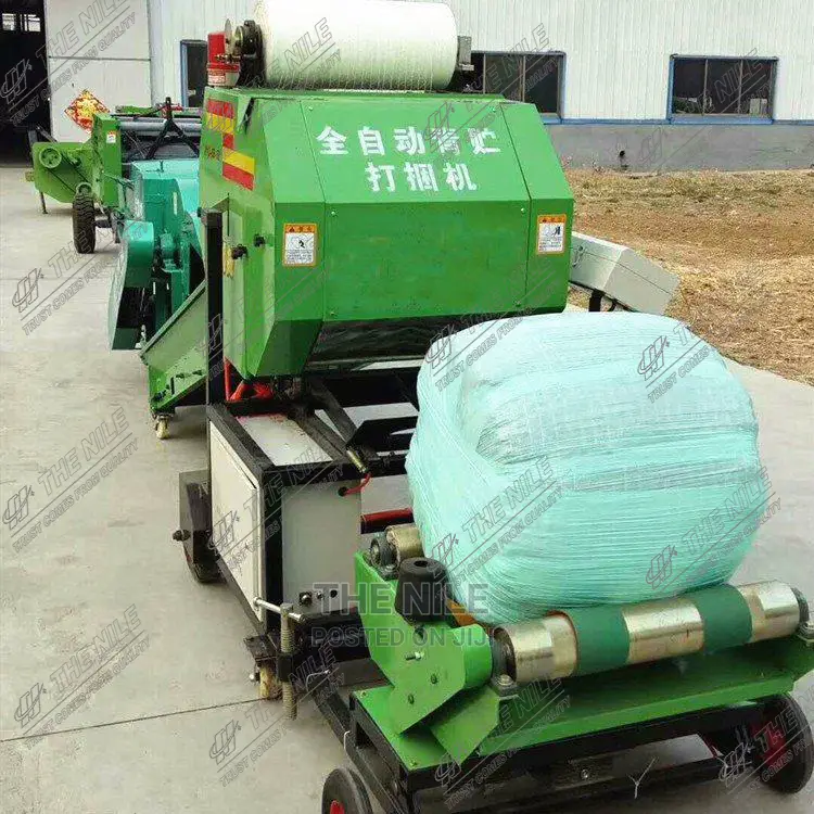 Automatic Corn Straw Feed Straw Baling Envelop Machine