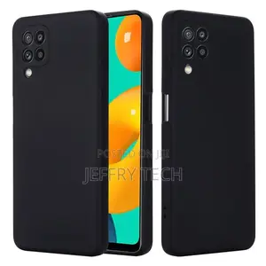 Samsung Galaxy M32 Solid Color Liquid Silicone Dropproof Ful