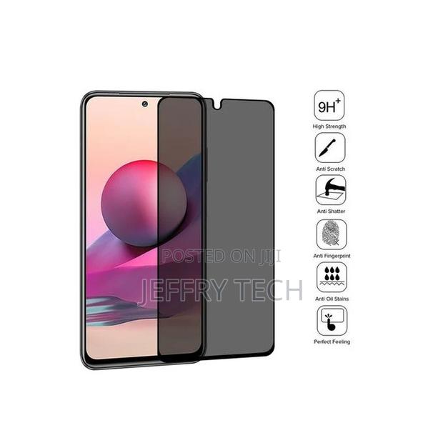 Anti-Peeping Tempered Glass Film for Xiaomi Redmi Note 10S - thumbnail 2