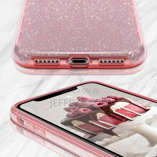 Silicone Case Cover for iPhone 11 Pro ( Pink Glitter Case) - thumbnail 2