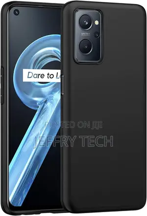 OPPO A96 Case, Black Silicone Slim Armour Gel Phone Cover +