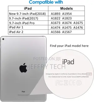 Screen Protector for Apple iPad (9.7 Inch, 2018/2017 Model),