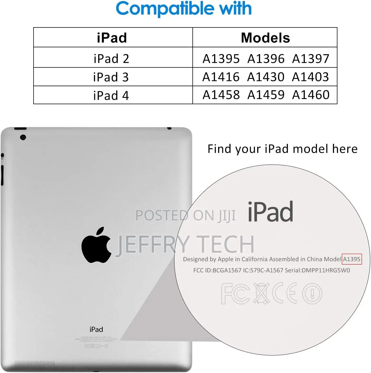 Screen Protector for iPad 2 3 4 (Oldest Models), Tempered G