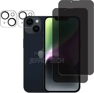 [2+2 Pack] iPhone 14 Privacy Screen Protector and Camera Len