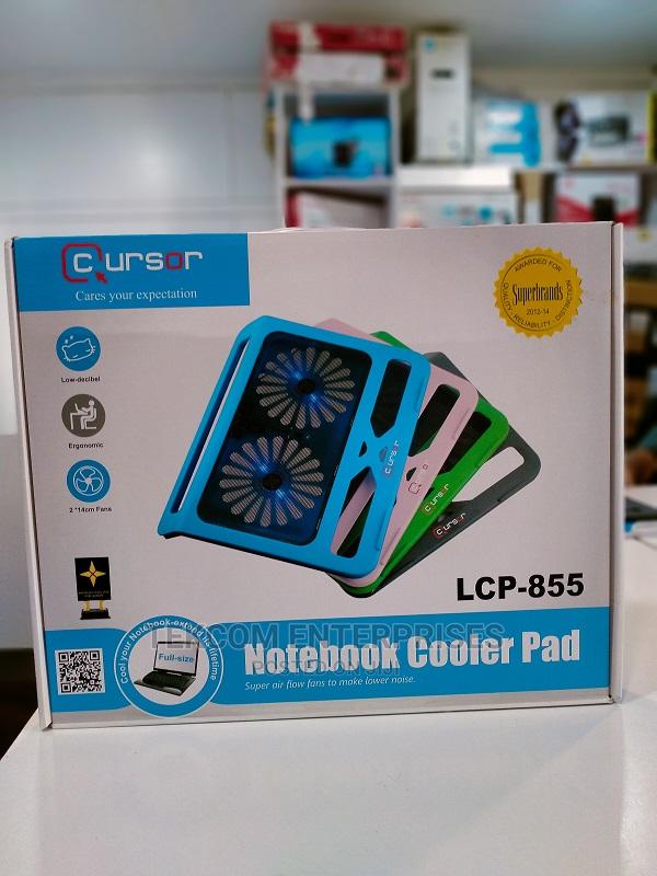 Cursor Laptop Notebook Dual Cooling Pad Stand LCP-855 - thumbnail 2