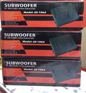 10" Car Underseat Active Subwoofer Enclosed
