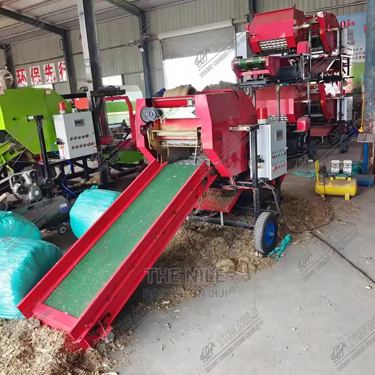 Grass Kneading Crushing Baling Wrapping Machine