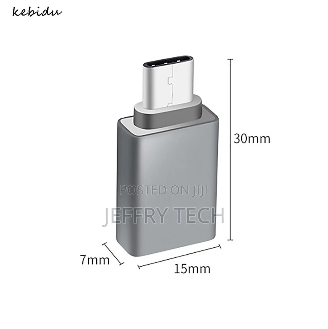 USB-C 3.1 Male Type C to USB OTG 3.0A Adapter Female Connect