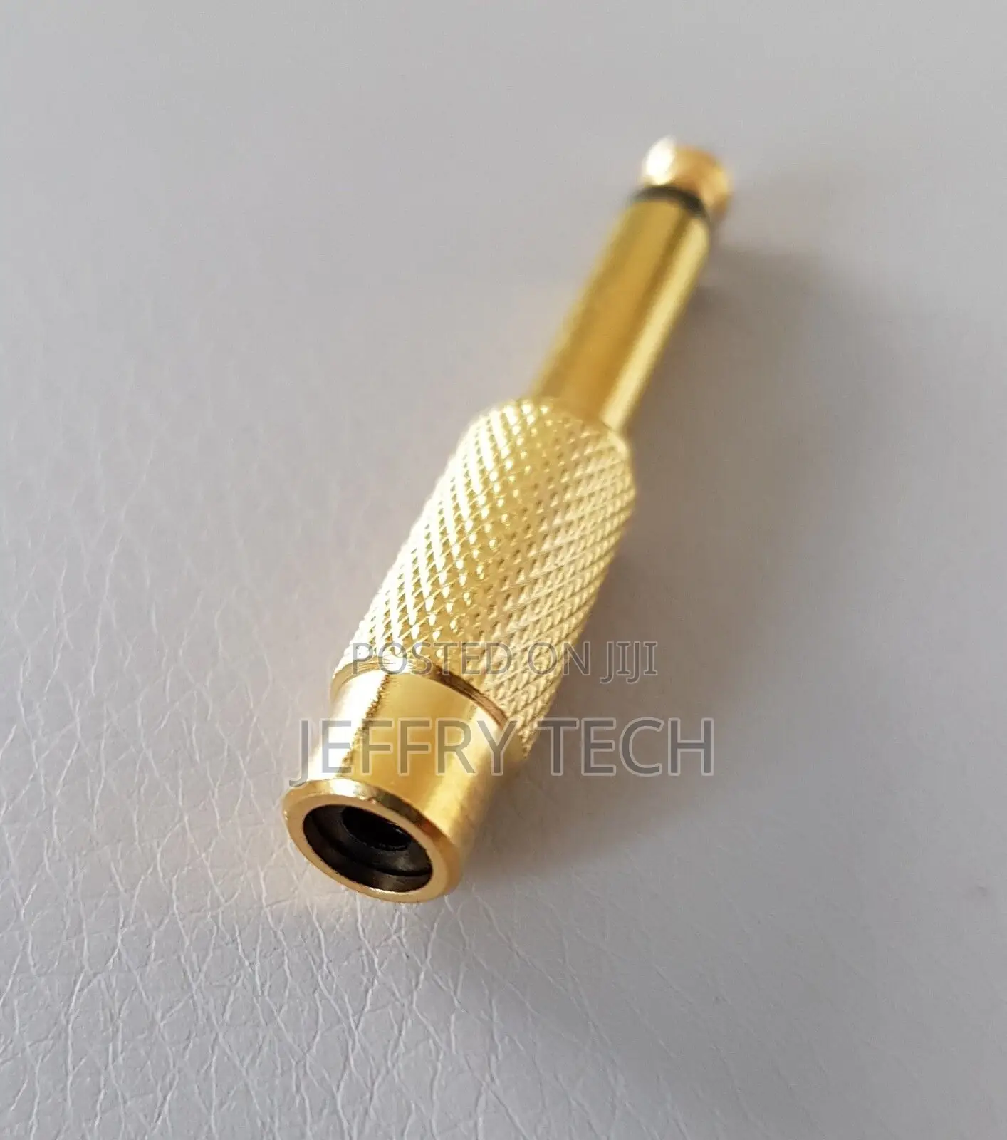 6.35mm 1/4" Male Mono Plug to RCA Female Jack Audio Adapter