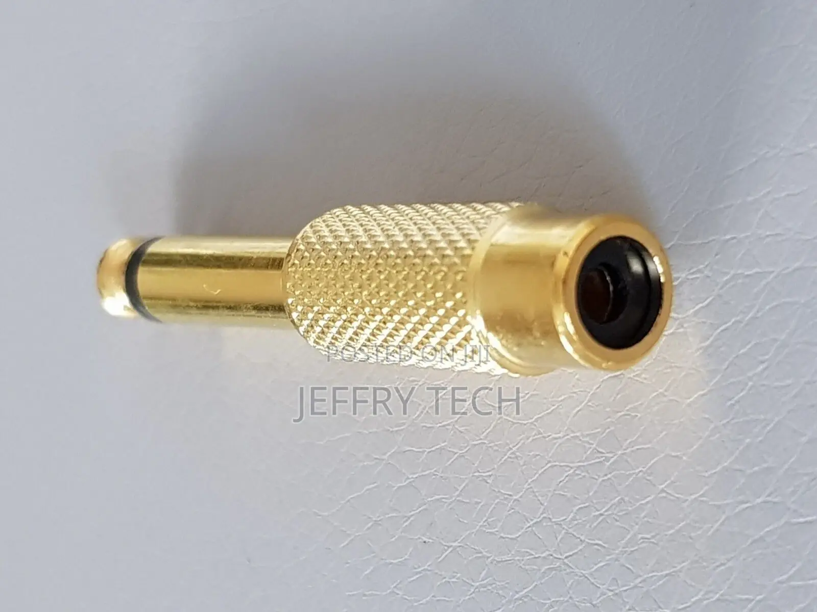 6.35mm 1/4" Male Mono Plug to RCA Female Jack Audio Adapter